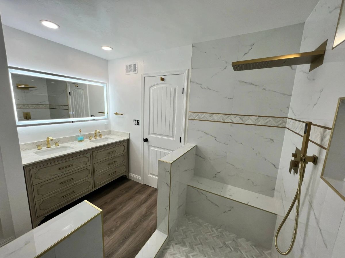 Bathroom remodel service example